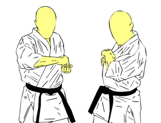 Chudan Hiji Ate — Kyokushin Karate