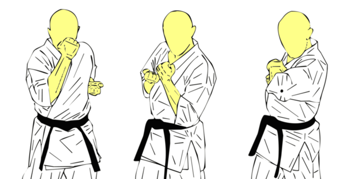 Chudan Mae Hiji Ate — Kyokushin Karate