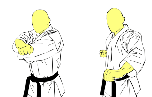 Chudan Tettsui Mae Yoko Uchi — Kyokushin Karate