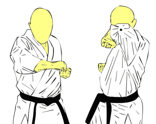 Jodan Hiji Ate — Kyokushin Karate