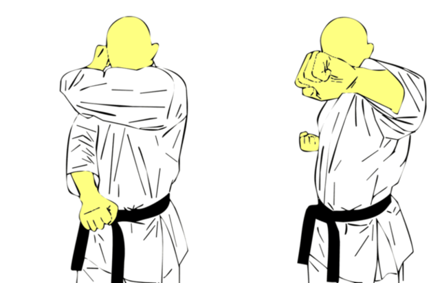 Jodan Tettsui Mae Yoko Uchi — Kyokushin Karate