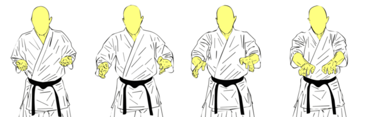 Morote Chudan Haito Uchi — Kyokushin Karate