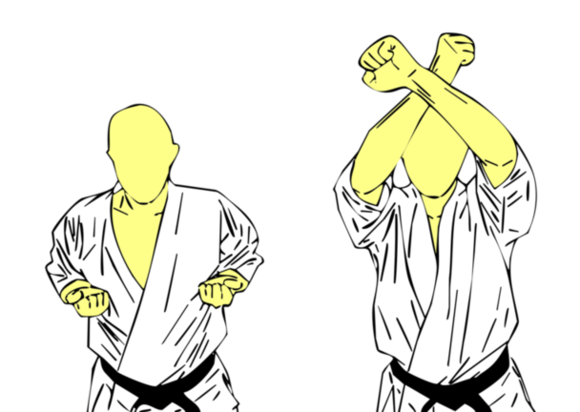 Seiken Jodan Juji Uke — Kyokushin Karate